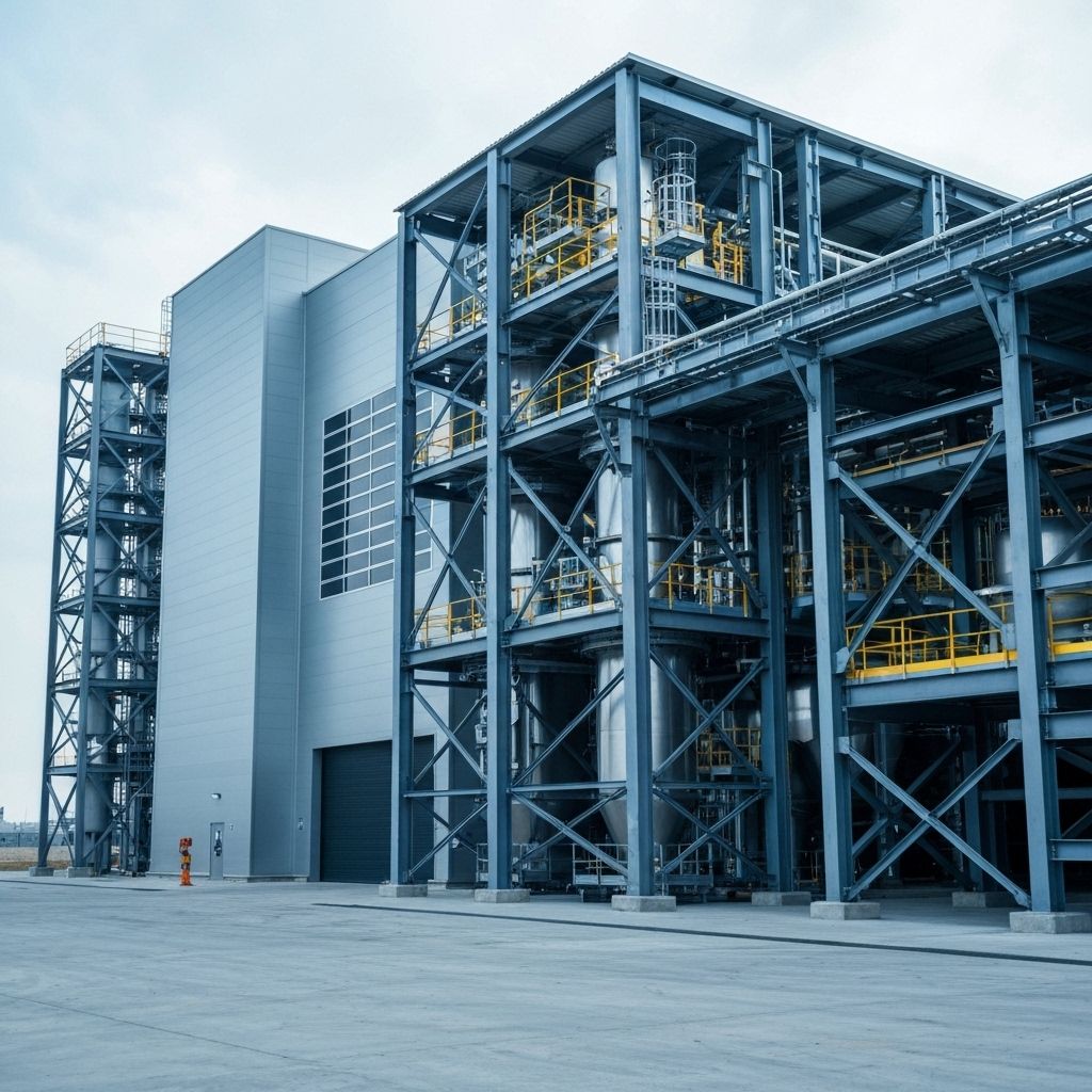 Industrial facility background