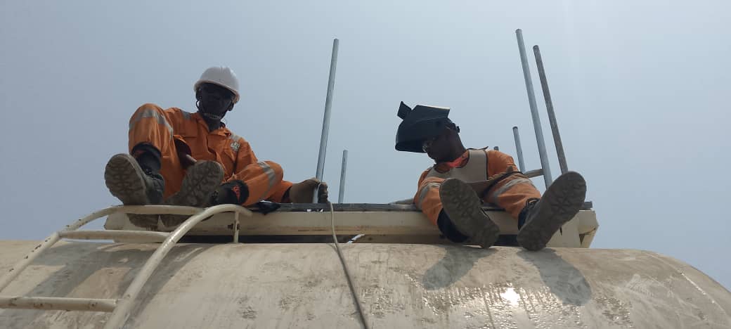 Mise en place des rembardes